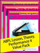 Alfred's Basic Piano Library Lesson, Theory, Recital Level 4 piano sheet music cover